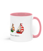 Wherever the Wind Takes Us -  Two Toned Ceramic Mug - 11 oz
