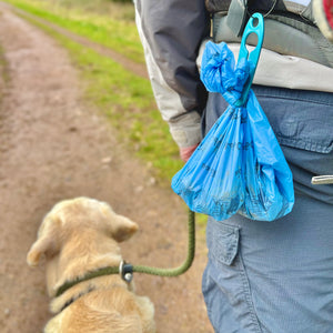 Carrying dog poop on a deals walk